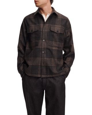 rag & bone Austin Plaid Wool Blend Pocket Shirt