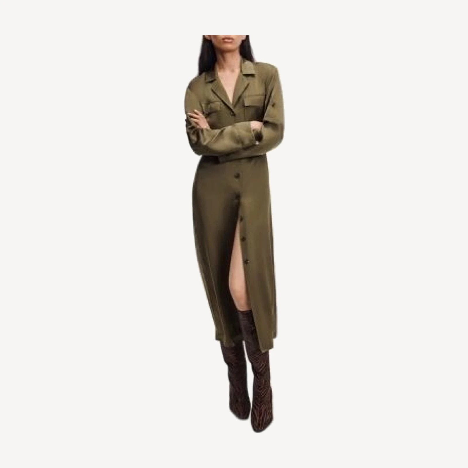 rag & bone Sonny Silk Collared Shirt Dress