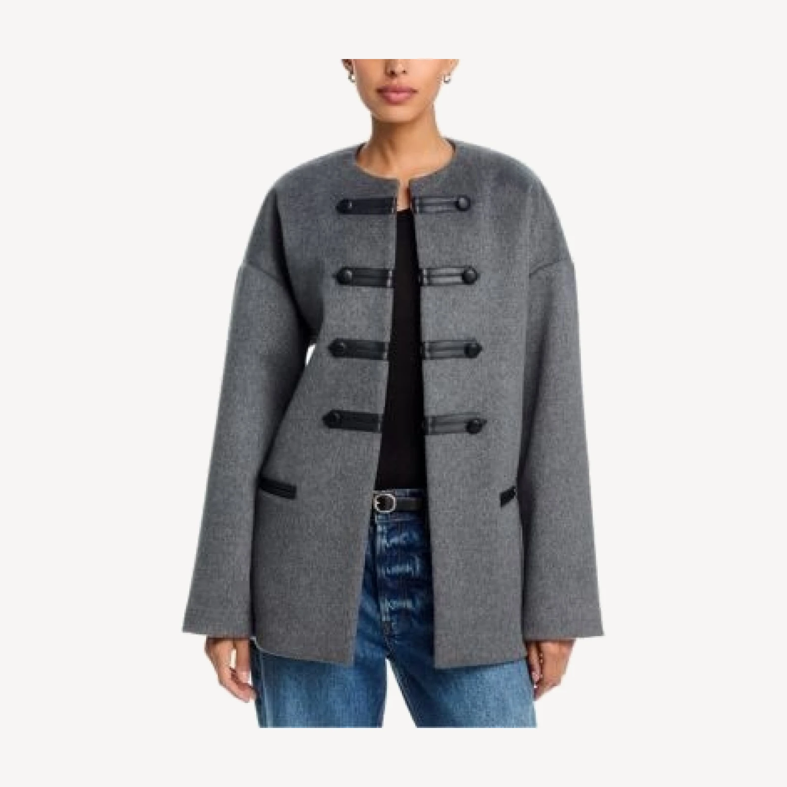 rag & bone Stefan Regalia Collarless Coat