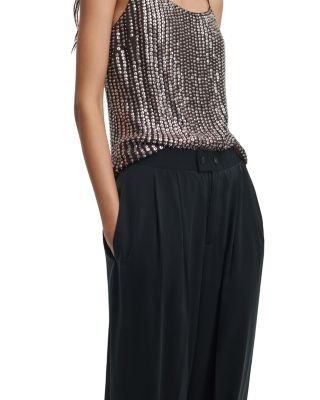 rag & bone Shania Pleated Wide Leg Pants