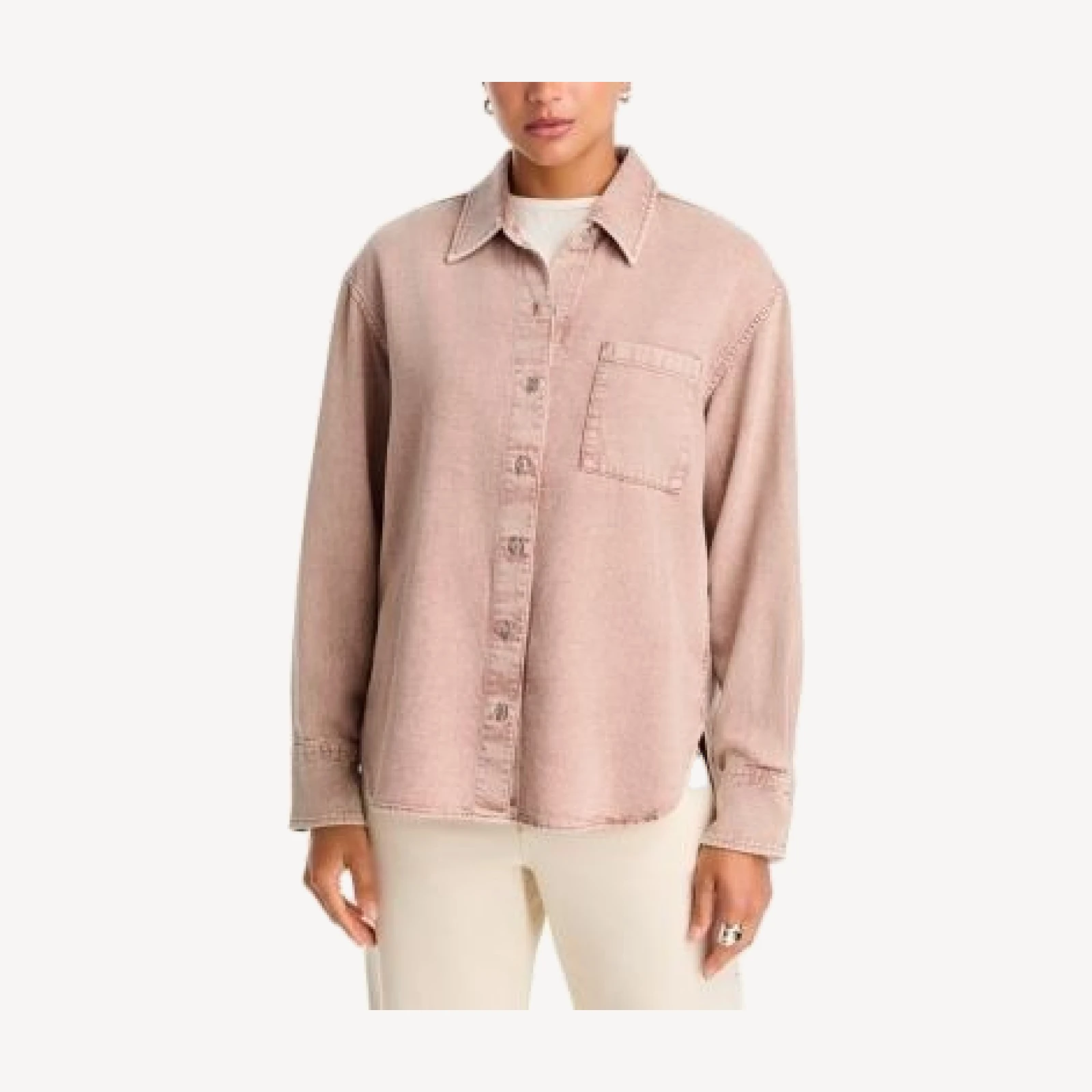 rag & bone Connie Cotton & Lyocell Button Up Shirt