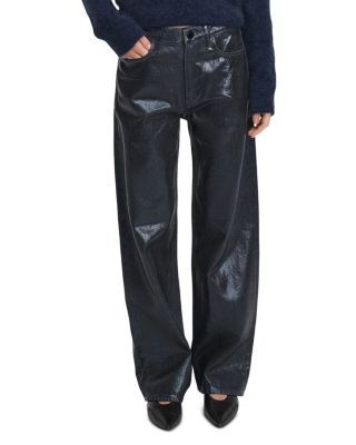 rag & bone Logan Cotton Wide Leg Jeans in Rinse Foil