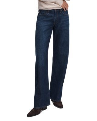 rag & bone Cam Low Rise Full Straight Jeans in Sasha