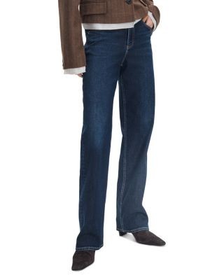 rag & bone Shea High Rise Cotton Stretch Full Straight Jeans in Luna