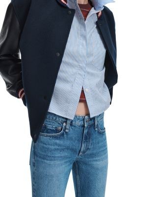 rag & bone Harlow Low Rise Slim Straight Jeans in Candice