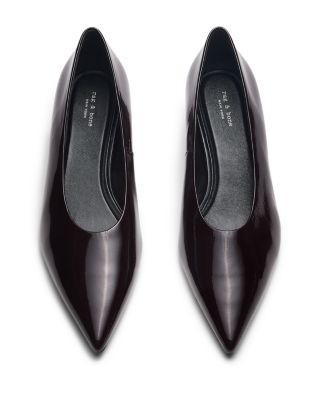 rag & bone Women's Paloma Patent Leather Kitten Heel Pumps