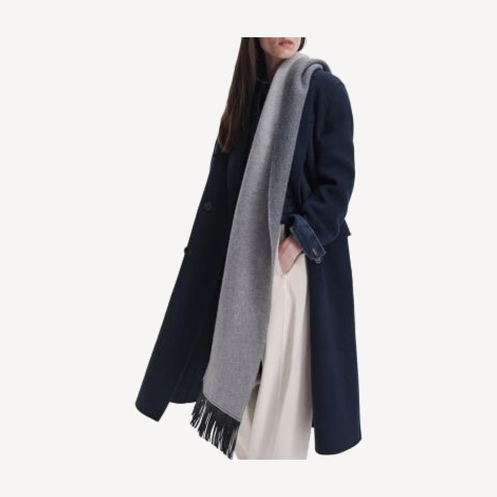 rag & bone Brooke Fringe Wool Scarf