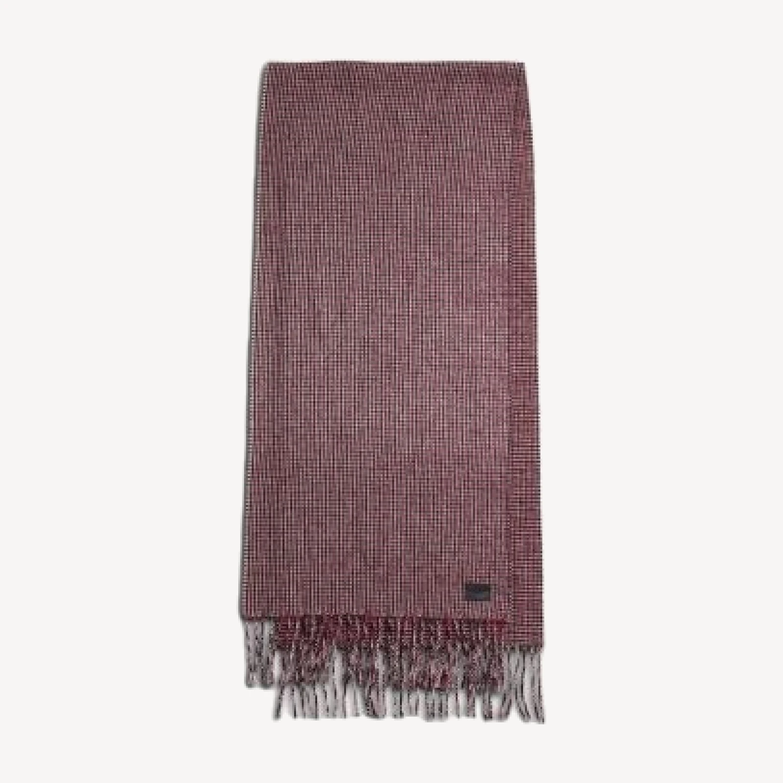 rag & bone Ari Wool & Alpaca Plaid Fringe Scarf