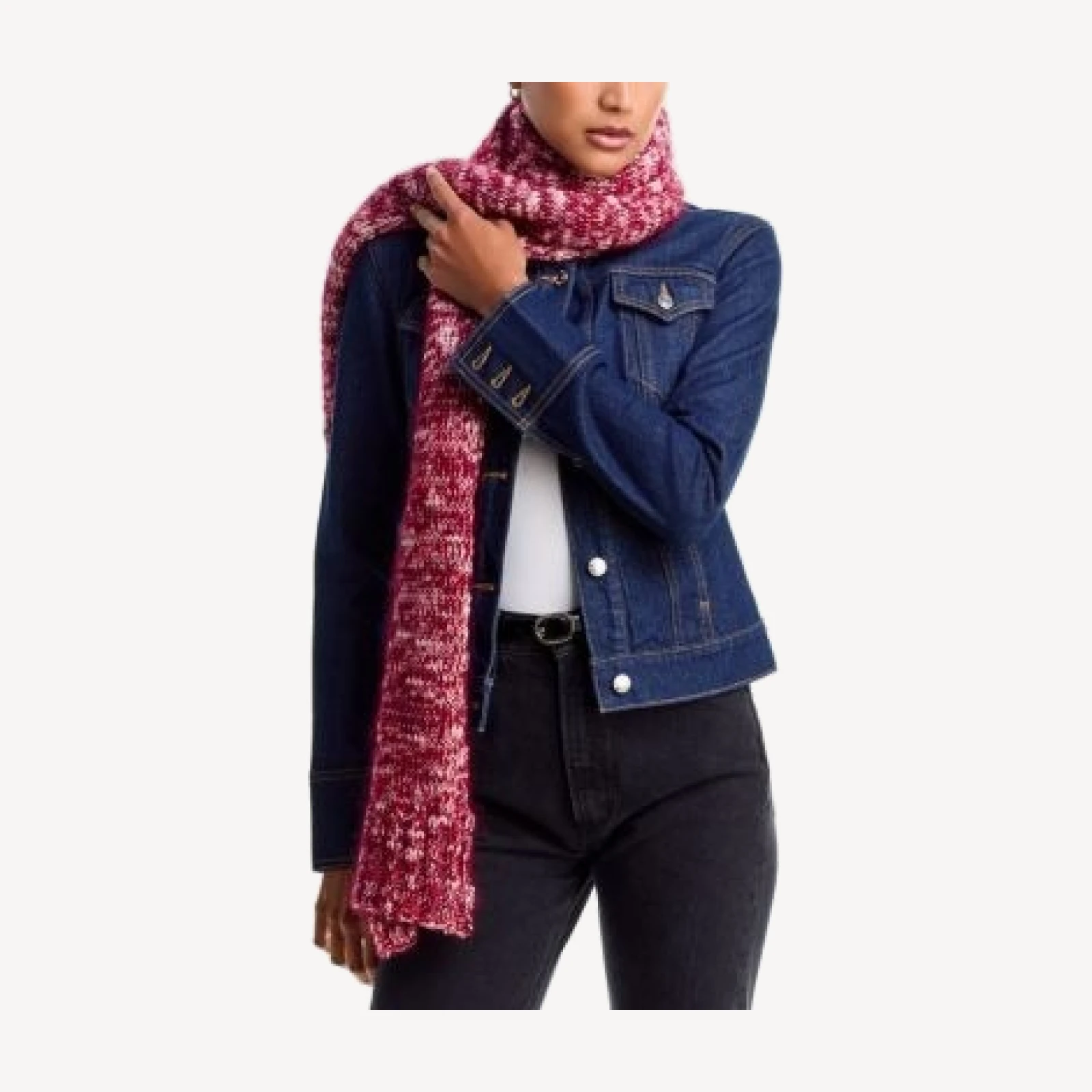 rag & bone Marlee Wool & Mohair Blend Knit Scarf