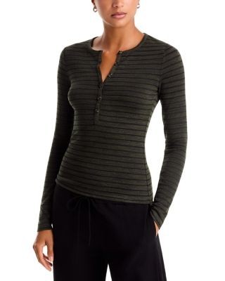 rag & bone The Knit Stripe Long Sleeve Henley