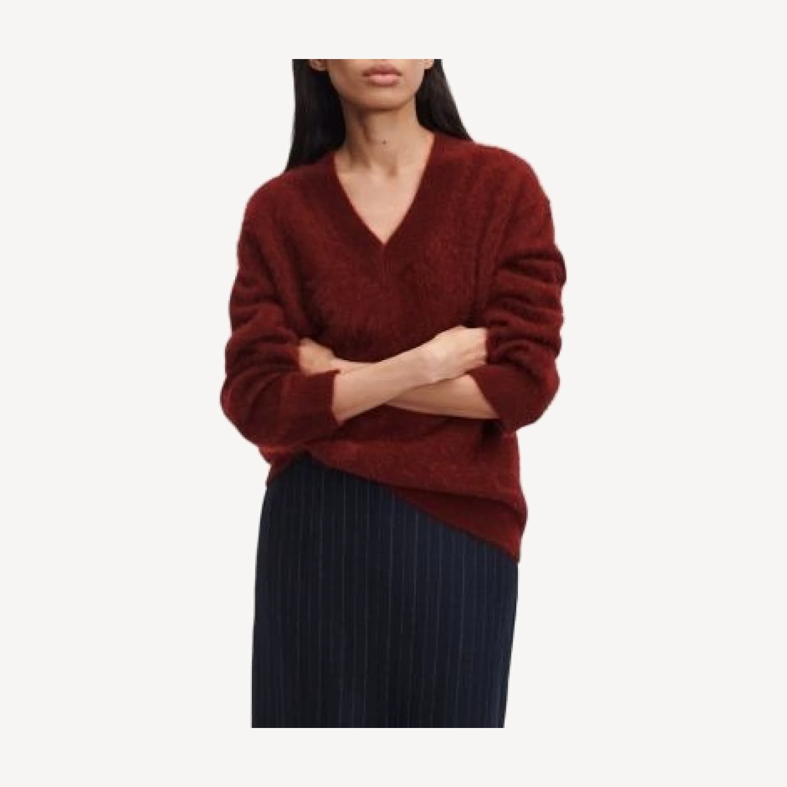 rag & bone Jada Brushed Cashmere V Neck Sweater