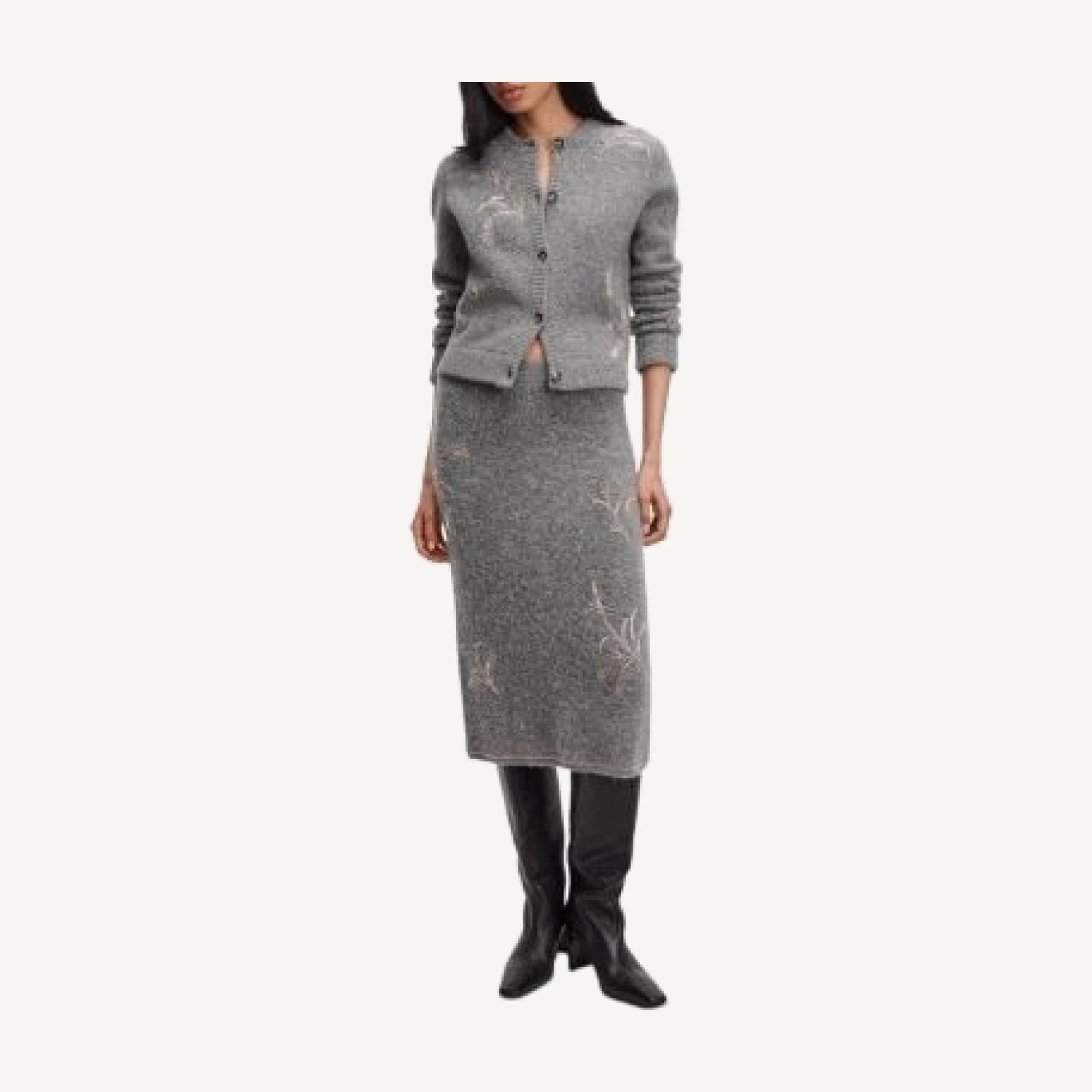 rag & bone Iris Beaded Pencil Skirt