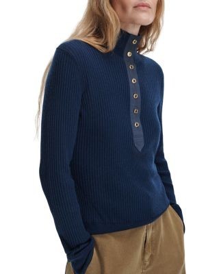 rag & bone Lucy Henley Stand Collar Sweater