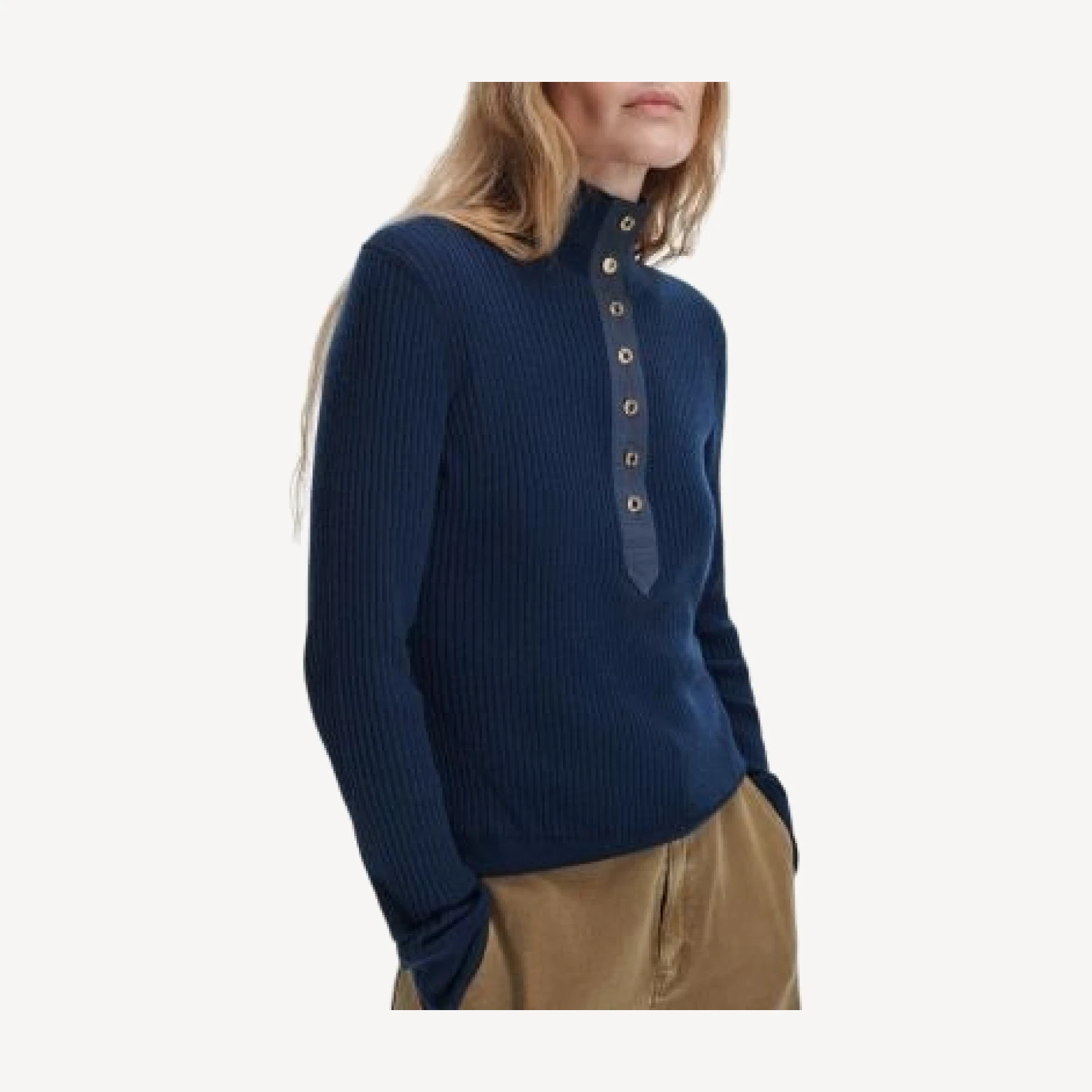 rag & bone Lucy Henley Stand Collar Sweater