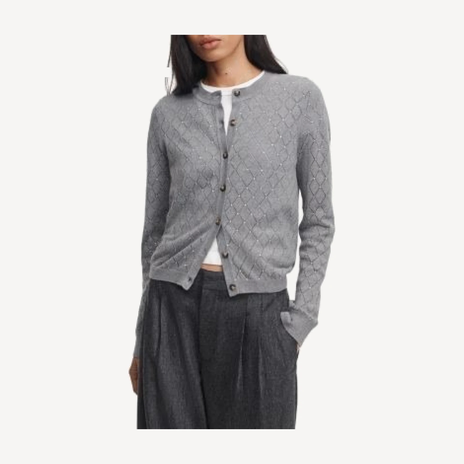 rag & bone Archie Cotton Cashmere Jewel Cardigan