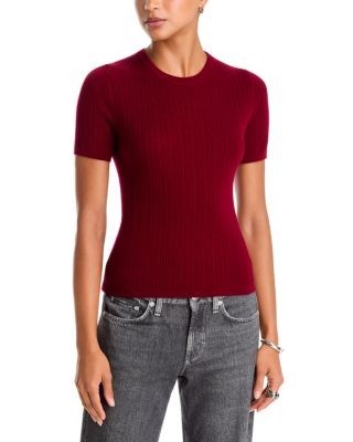 rag & bone Rhodes Wool Short Sleeve Crewneck Sweater