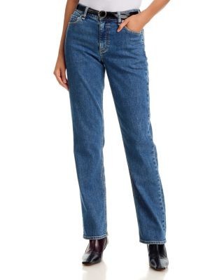 rag & bone Sutton Mid Rise Slim Straight Cigarette Jeans in Montreal