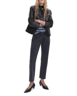 rag & bone Harlow Low Rise Ankle Straight Jeans in Angela