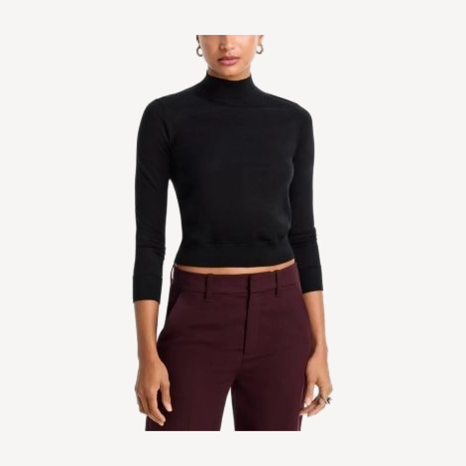 rag & bone Alba Merino Wool Mock Neck Sweater