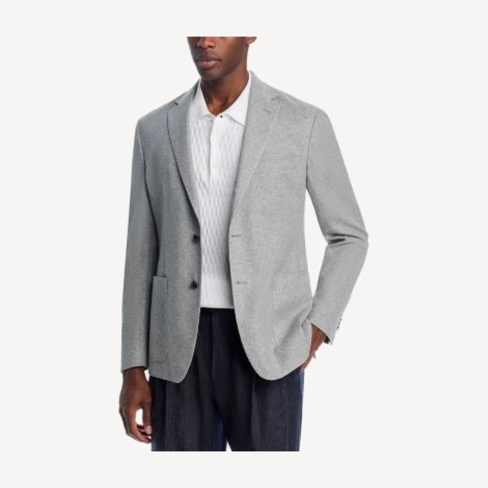 The Men's Store at Bloomingdale's Cotton Melange Jersey Unstructured Regular Fit Sport Coat - Exclusive