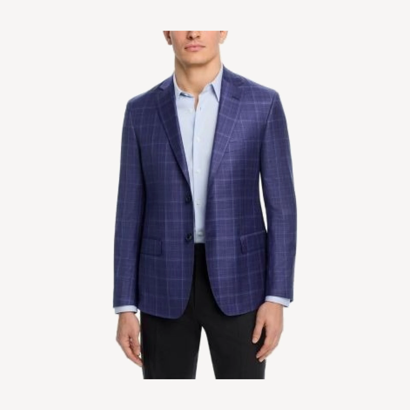 The Men's Store at Bloomingdale's Tonal Plaid Regular Fit Classic Jacket - Exclusive