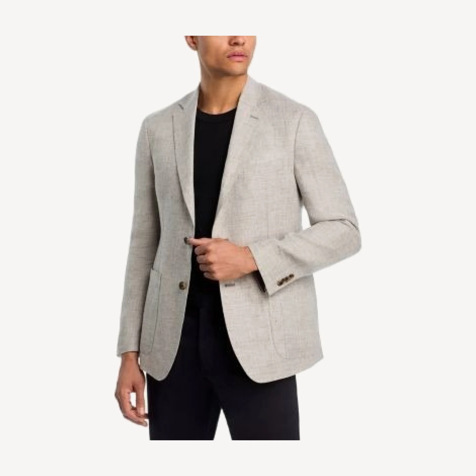 The Men's Store at Bloomingdale's Linen Melange Solid Regular Fit Extra-Soft Jacket - Exclusive