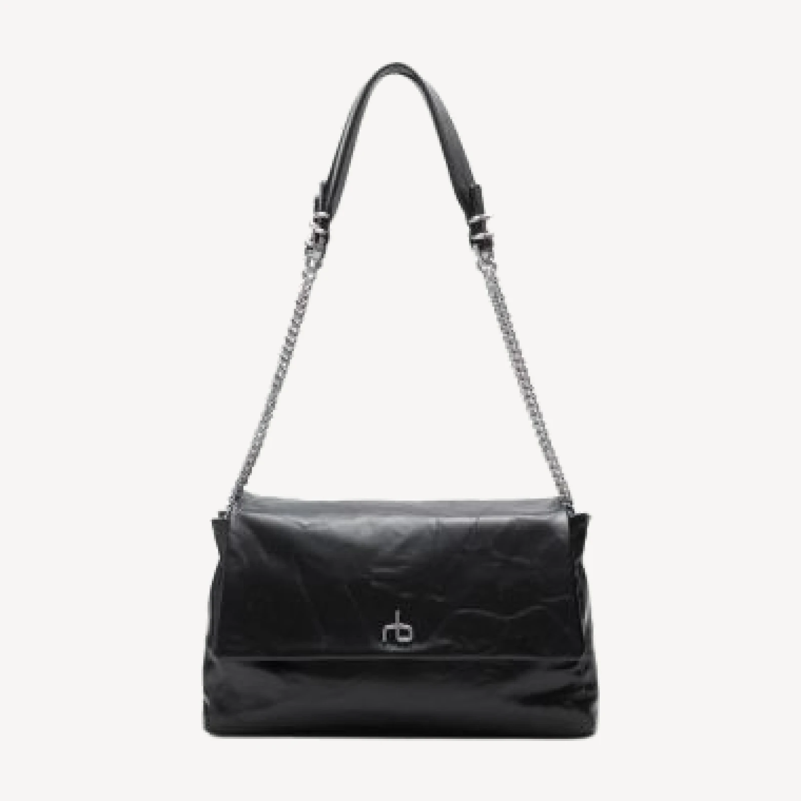 rag & bone Chelsea Leather Large Flap Shoulder Bag
