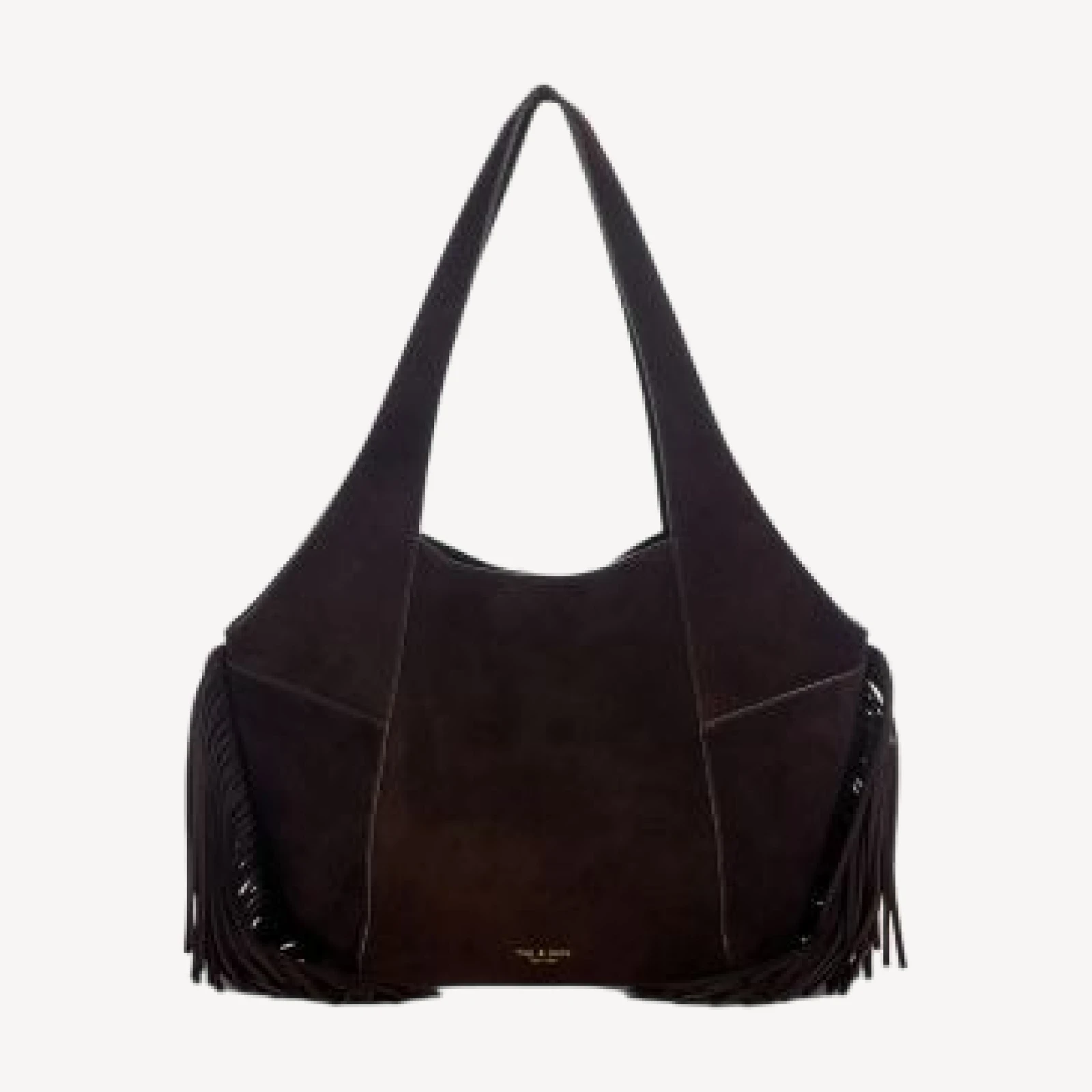rag & bone Brayton Medium Fringed Suede Hobo Bag