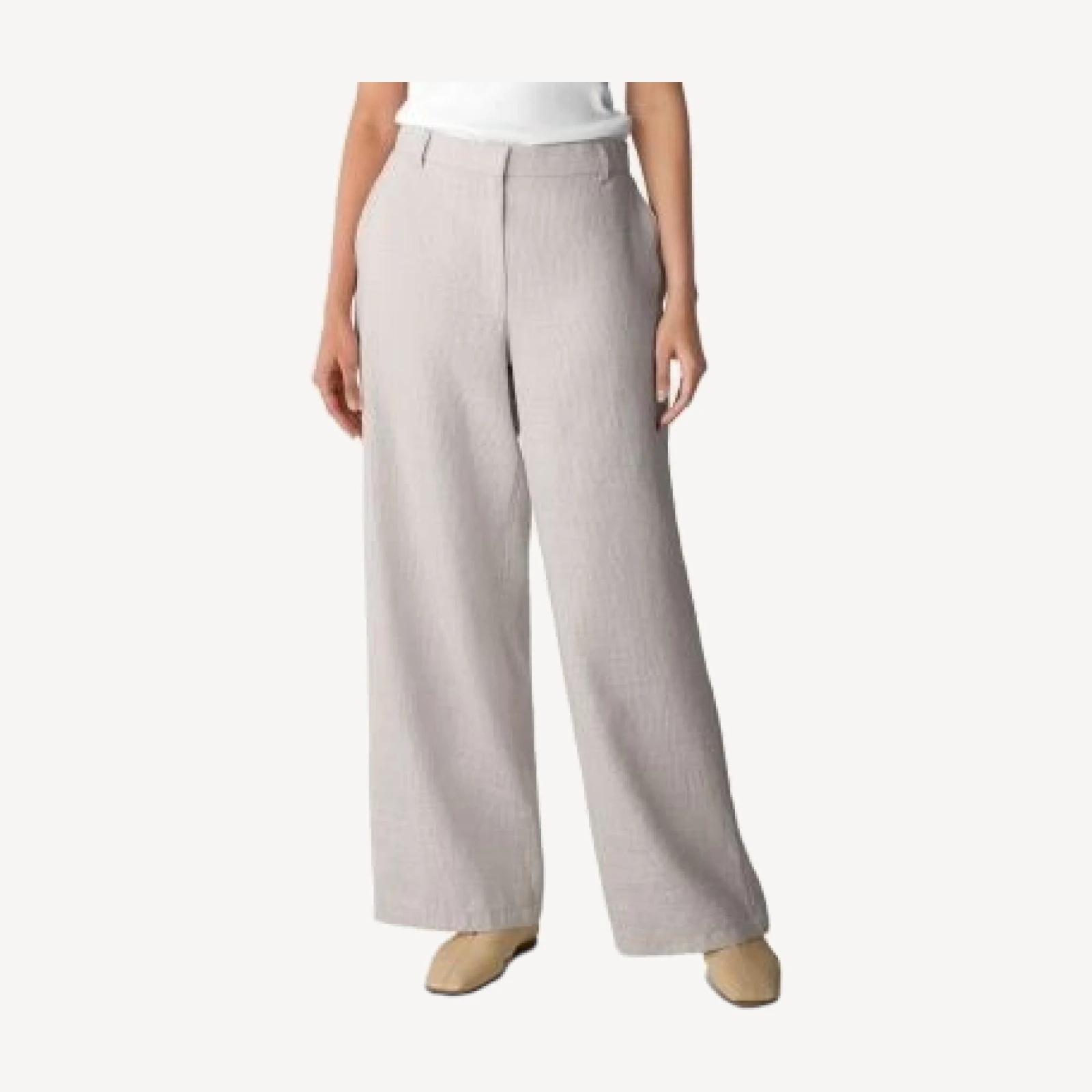 Eileen Fisher High Waisted Wide Leg Trousers
