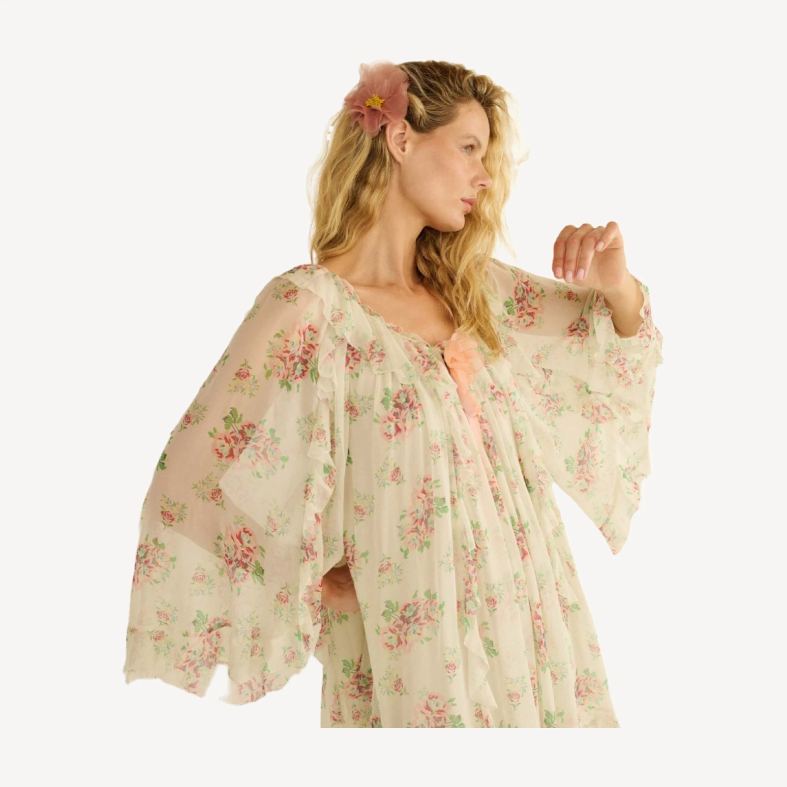 DANI BARRETTE -- APRICOT ORGANZA