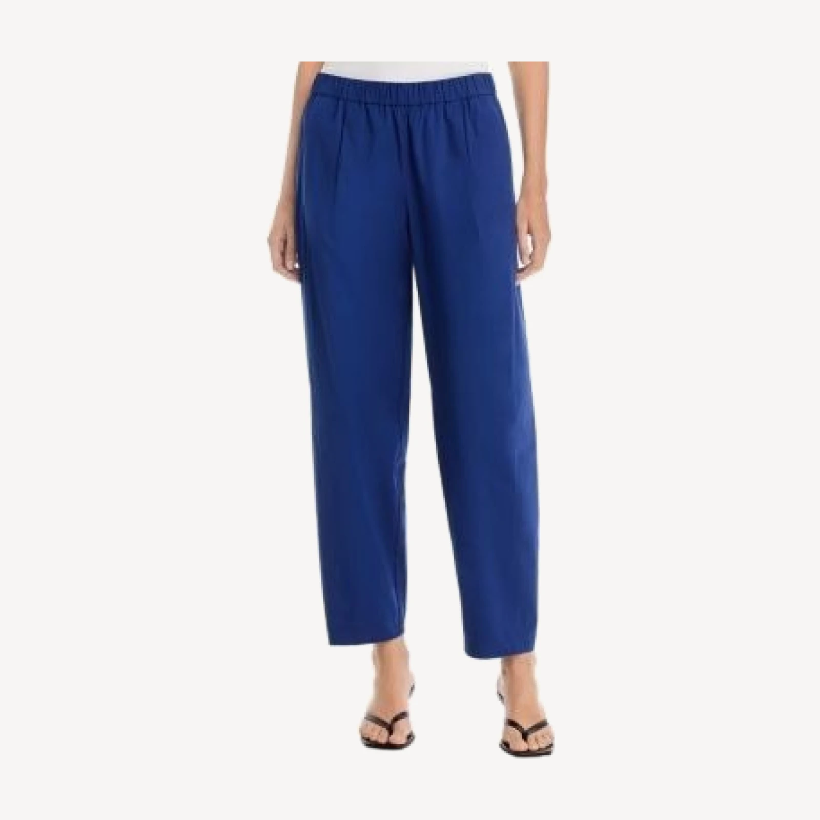 Eileen Fisher Stretch Cotton Poplin Ankle Lantern Pants