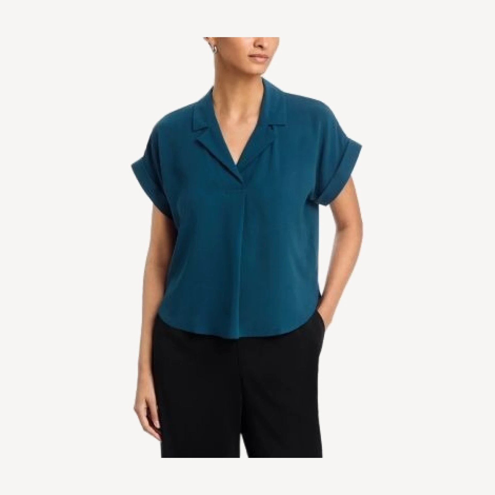 Eileen Fisher Notch Collar Top