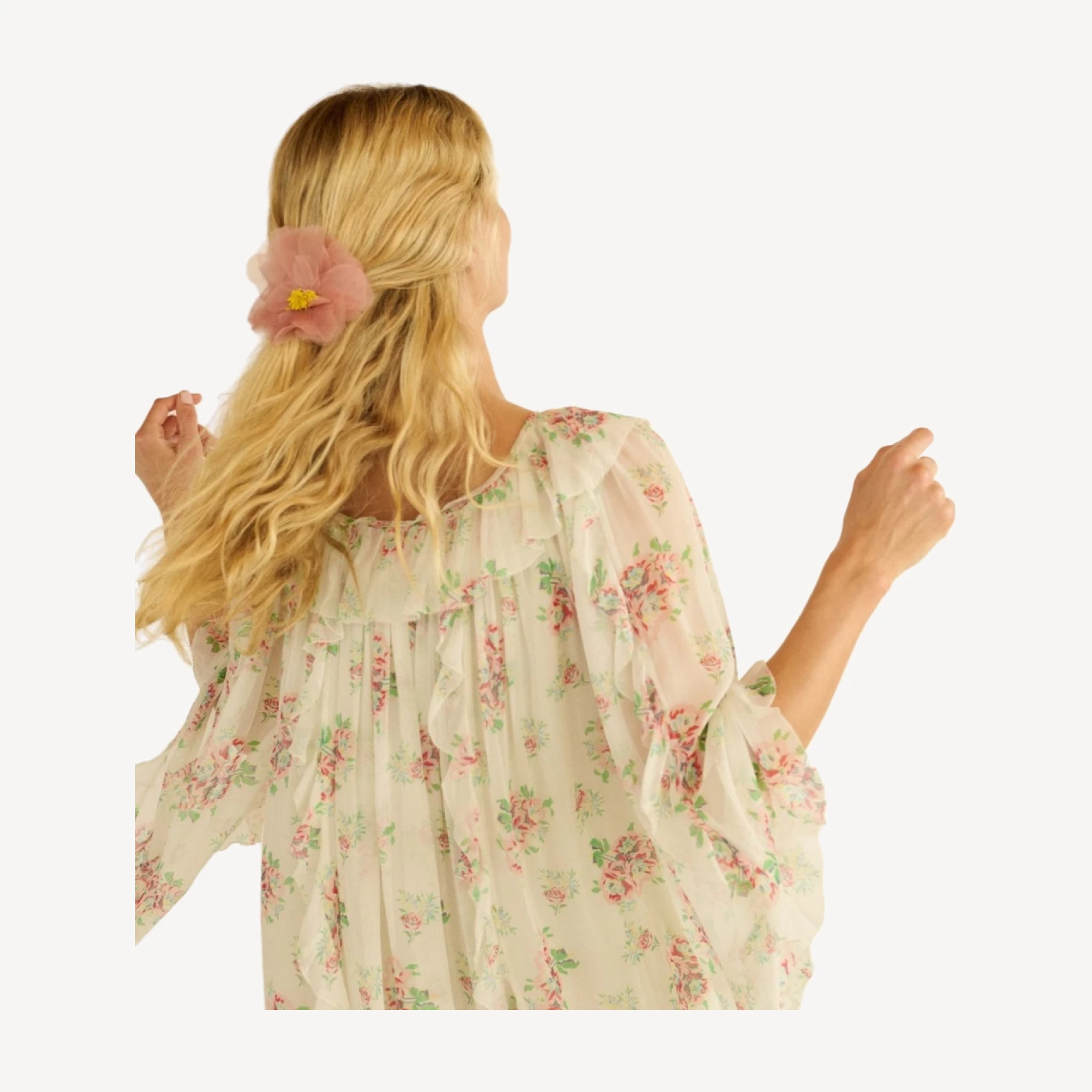 DANI BARRETTE -- APRICOT ORGANZA