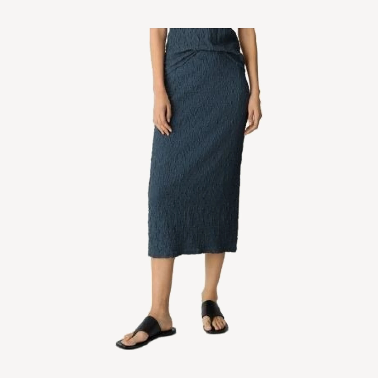 Eileen Fisher Textured Straight Midi Skirt