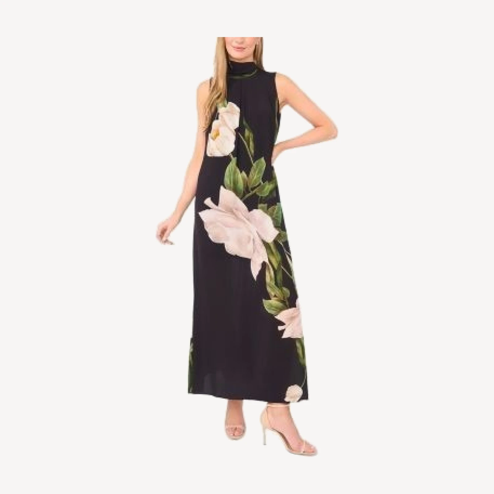 Ted Baker Bow Tie Sleeveless Maxi Dress