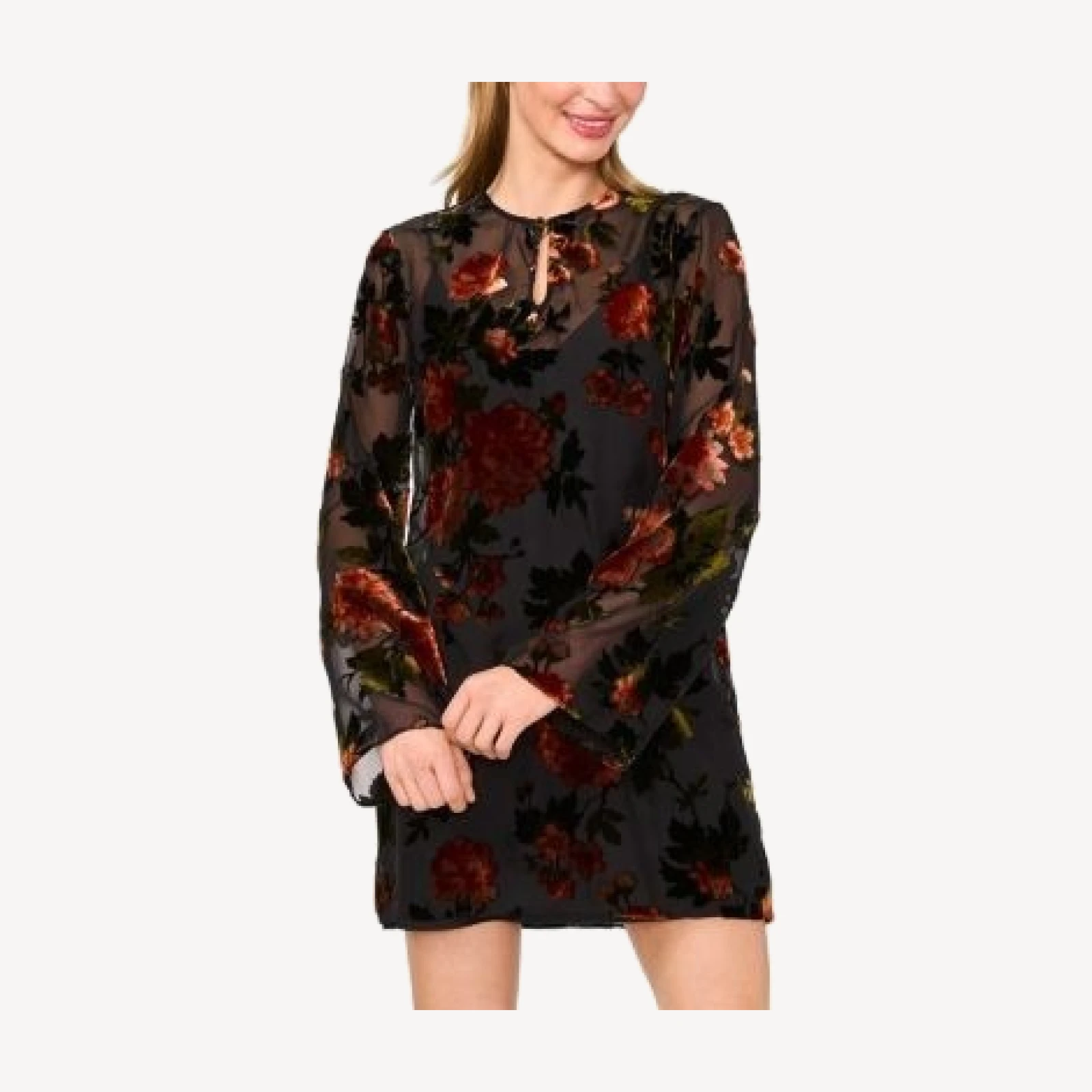 Ted Baker Bellasia Velvet Burnout Dress