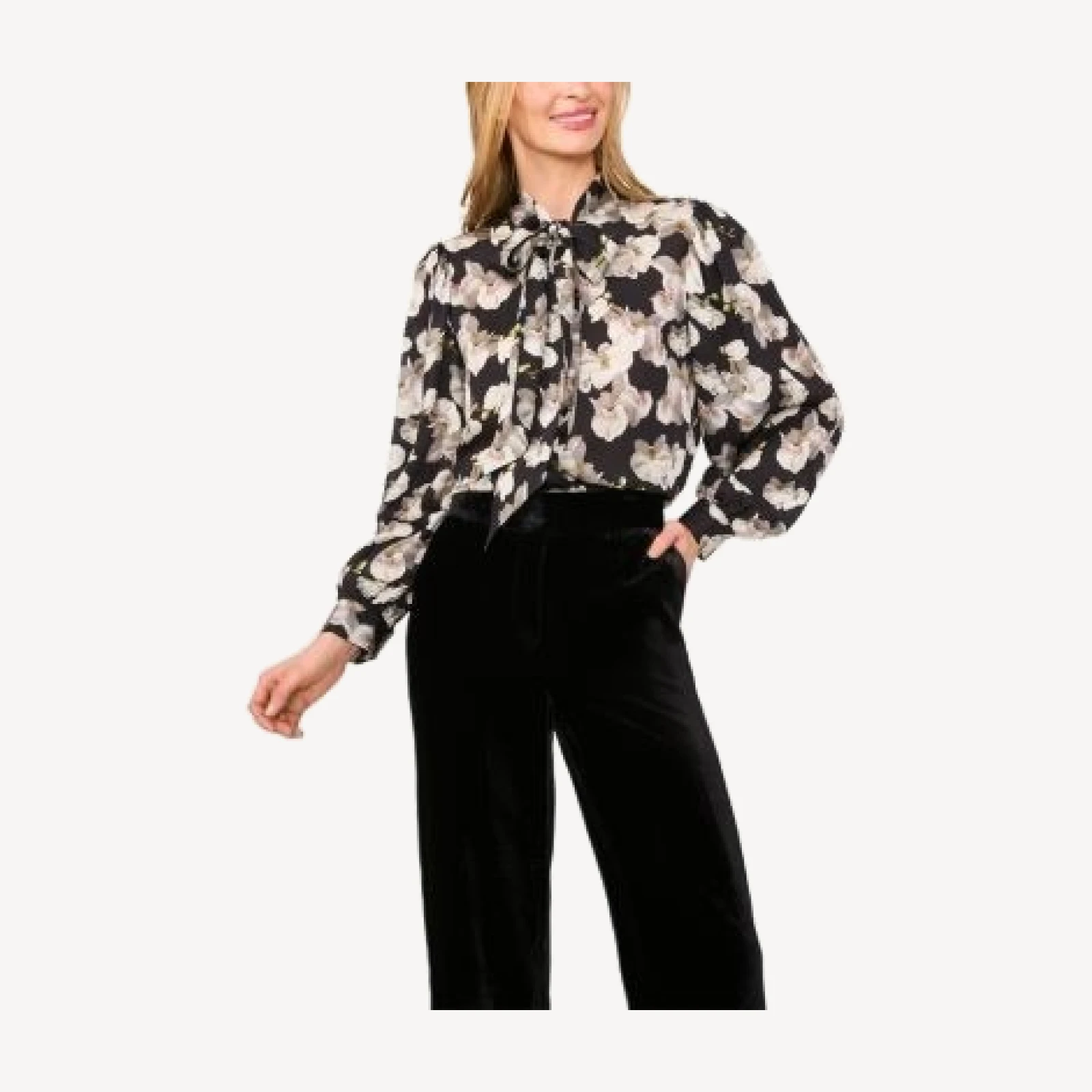 Ted Baker Orchayna Neck Tie Blouse