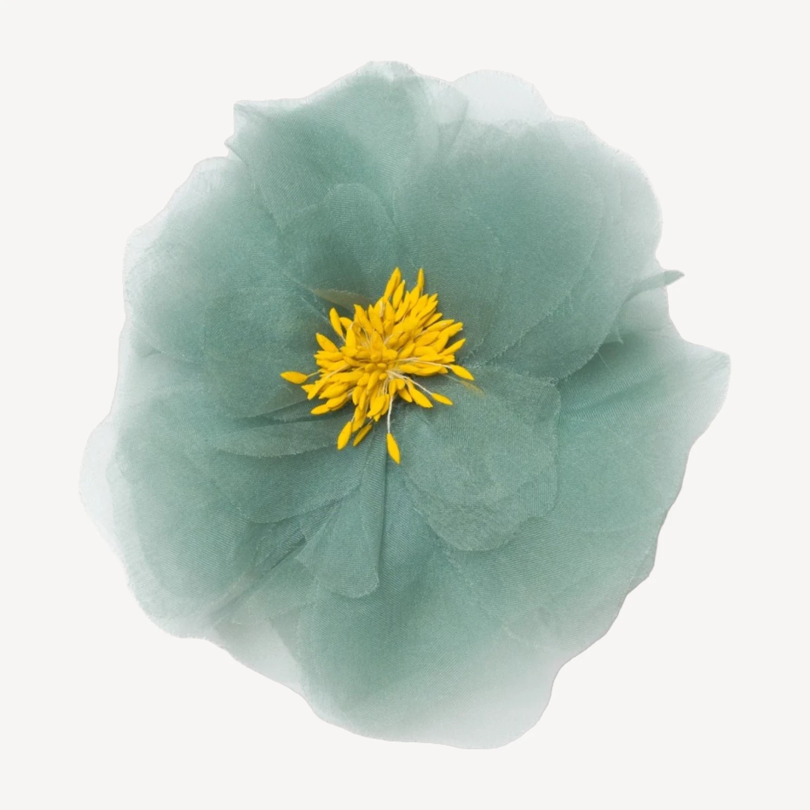 DANI BARRETTE -- TEAL ORGANZA
