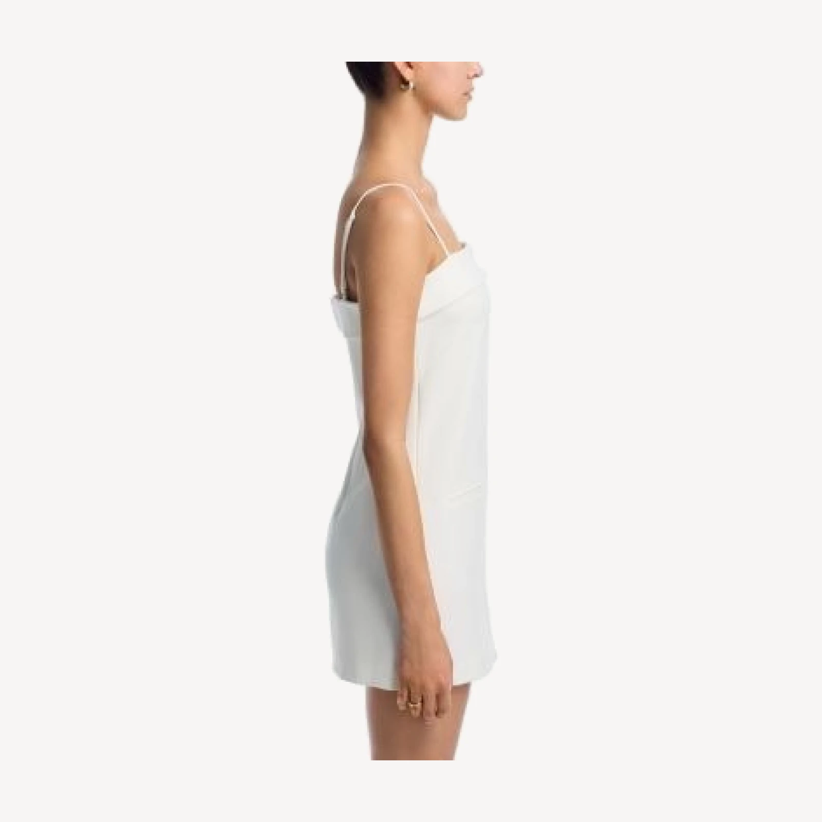 French Connection Azra Twill Foldover Two Pocket Strappy Dress