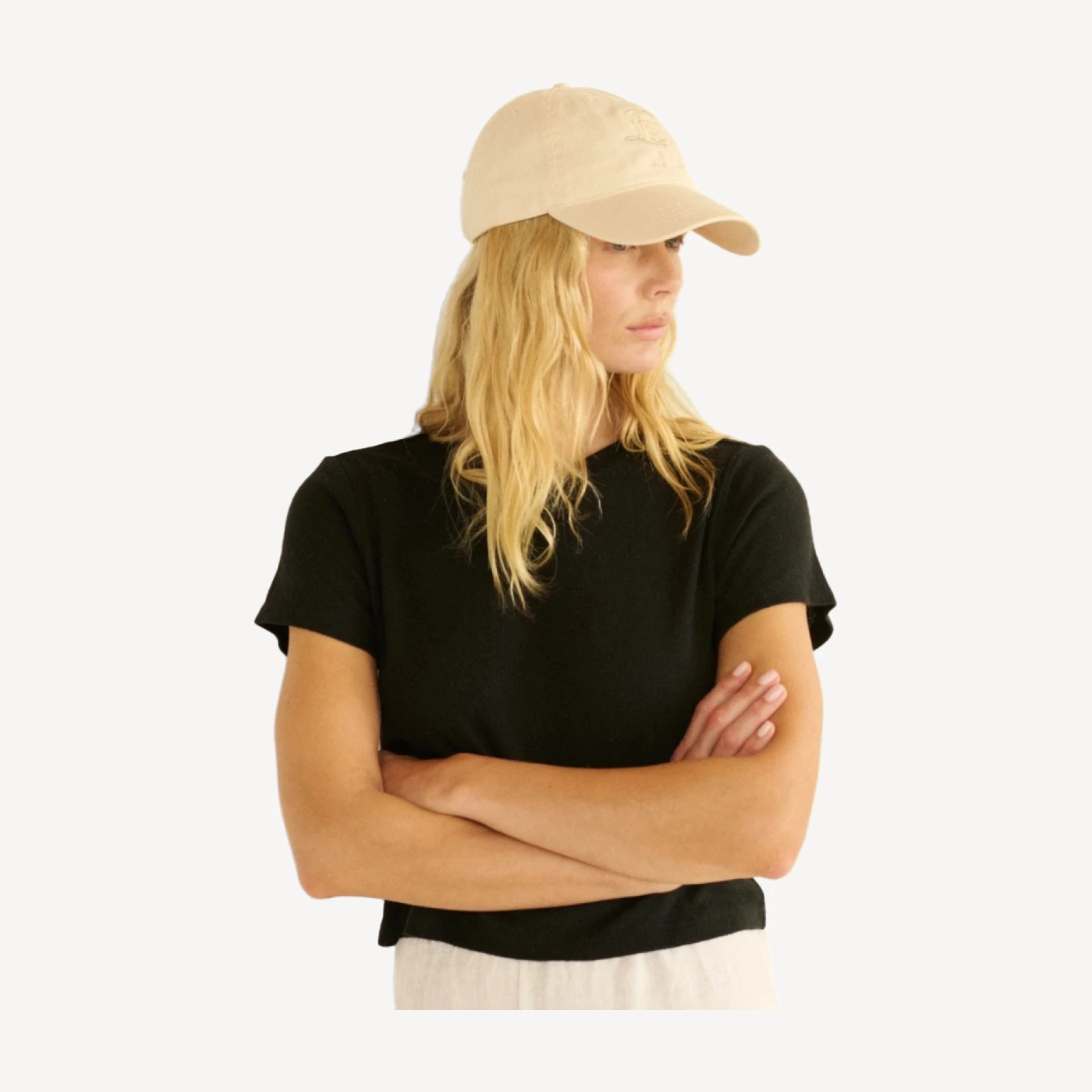 CLARO BASEBALL HAT -- CREAM COTTON