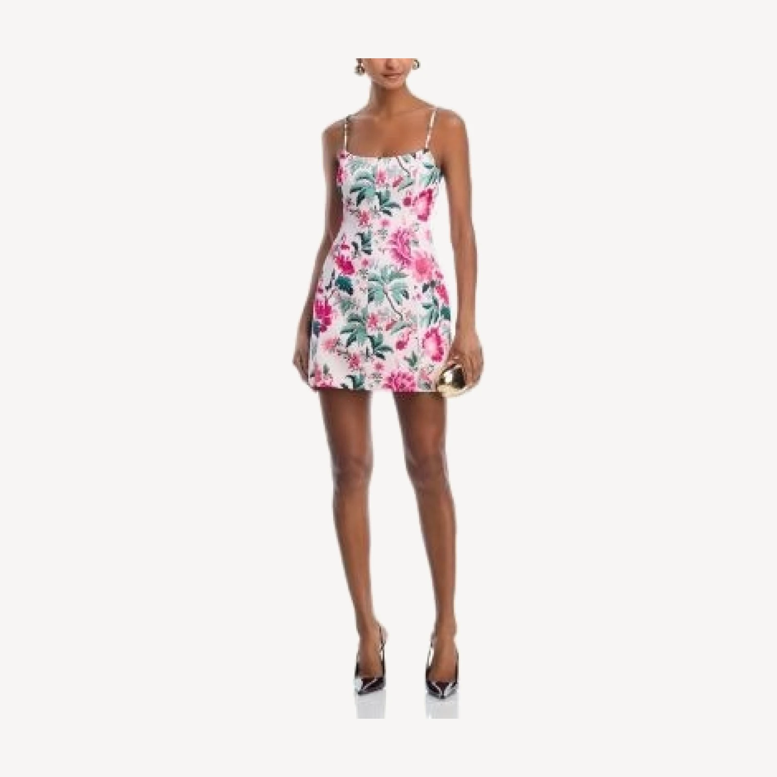 French Connection Christa York Satin Floral Mini Dress