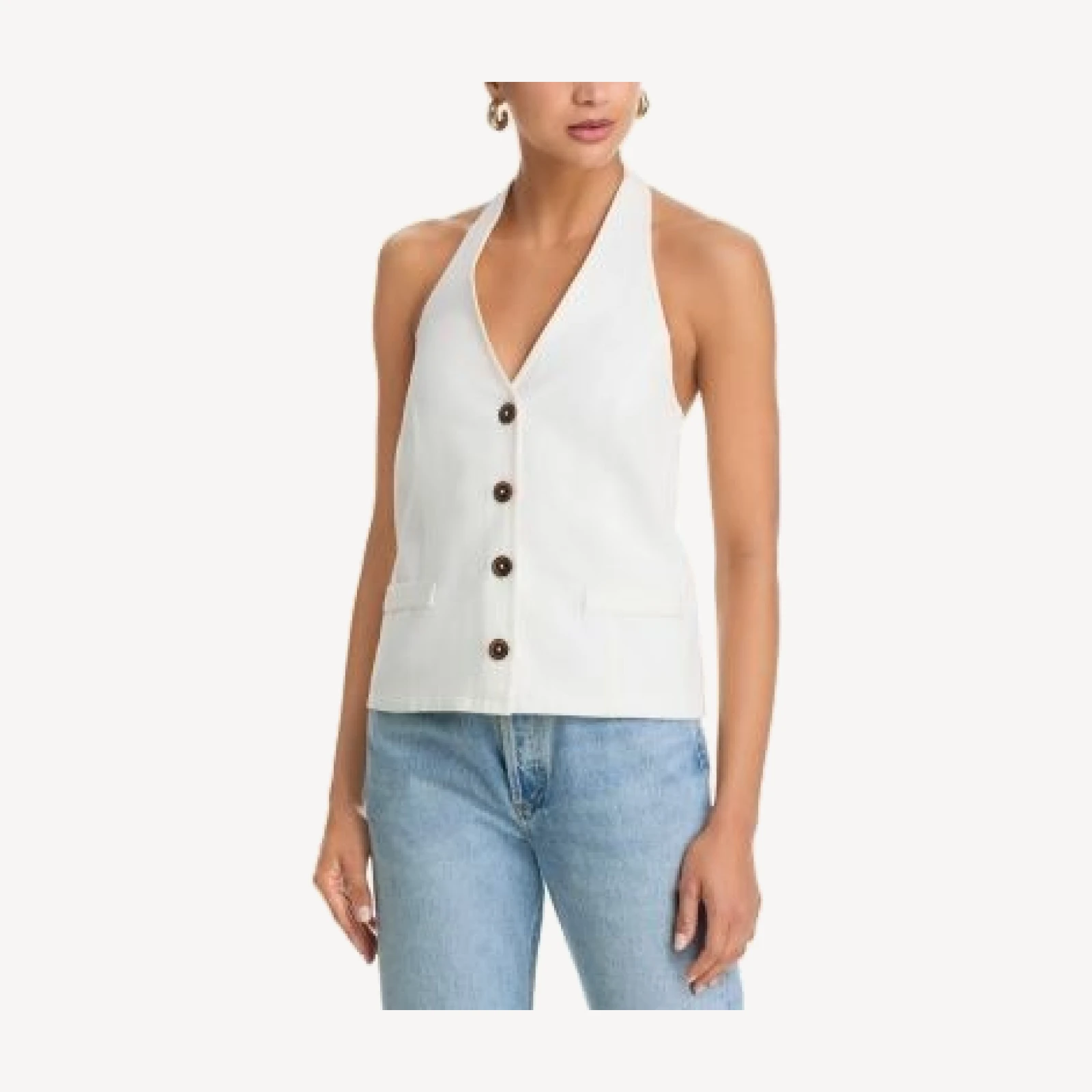 French Connection Keller Boxy Halter Top