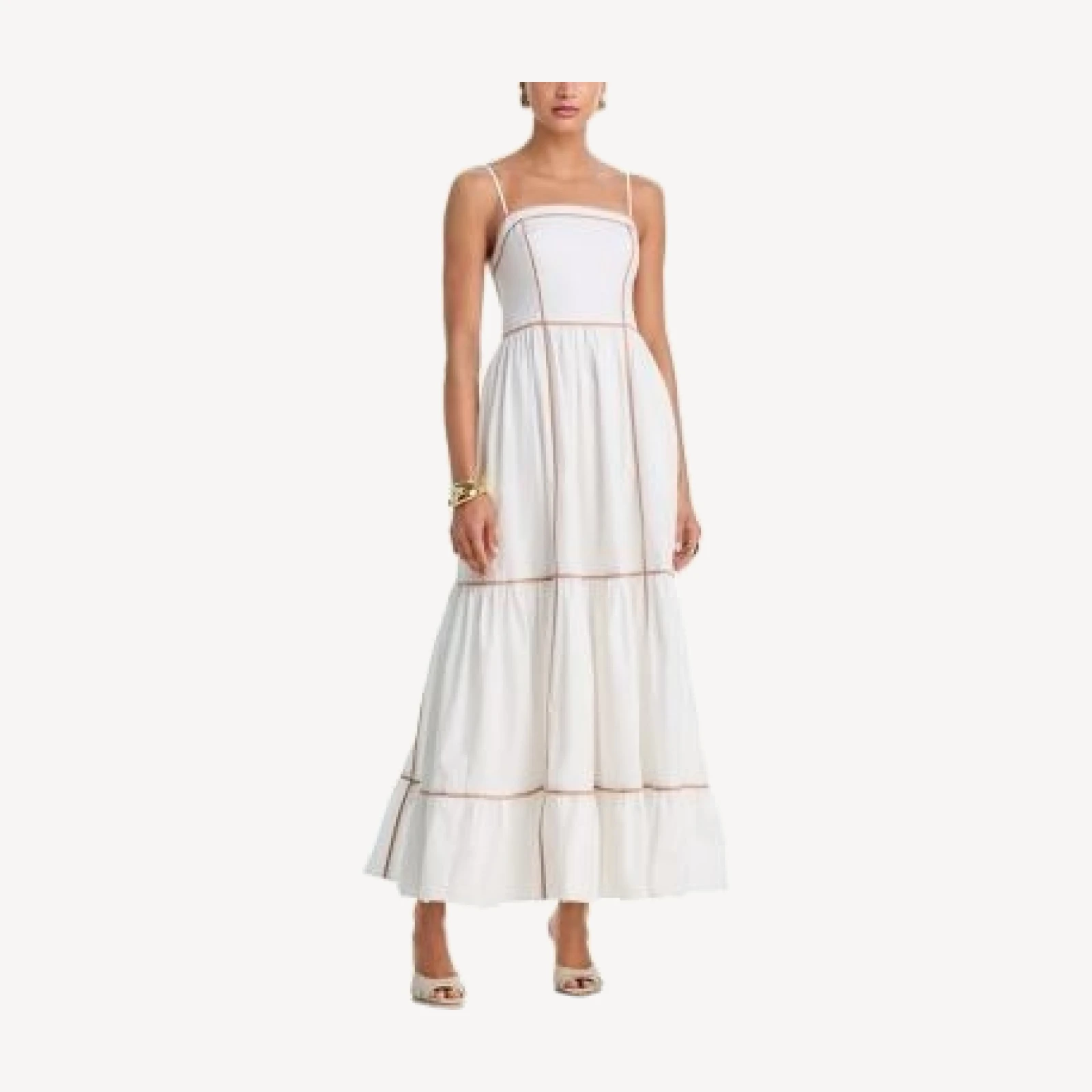 French Connection Cambria Piped Trim Dress
