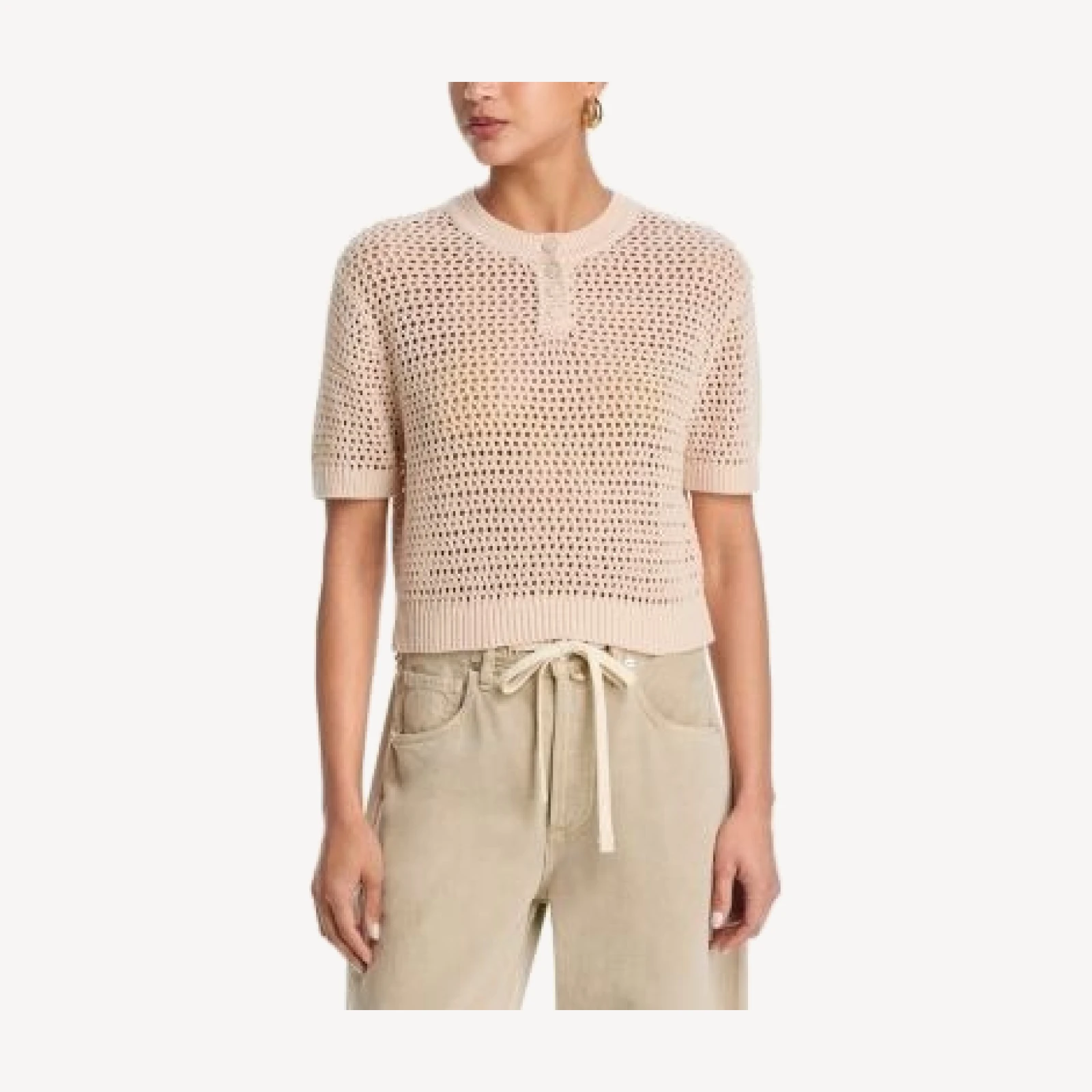 French Connection Teddy All Over Knit Top
