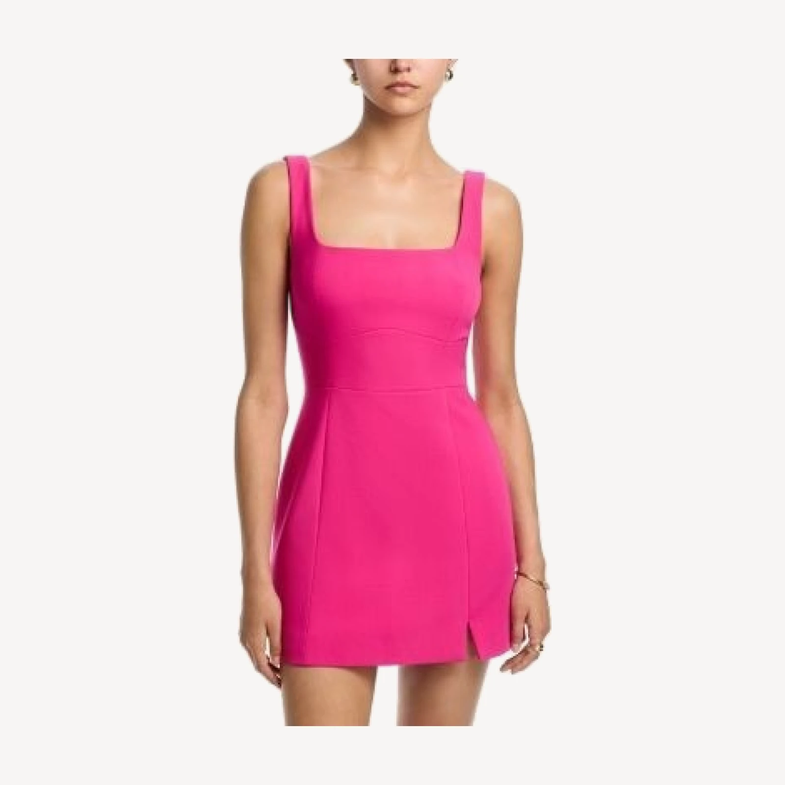 French Connection Azra Slit Front Twill Dress