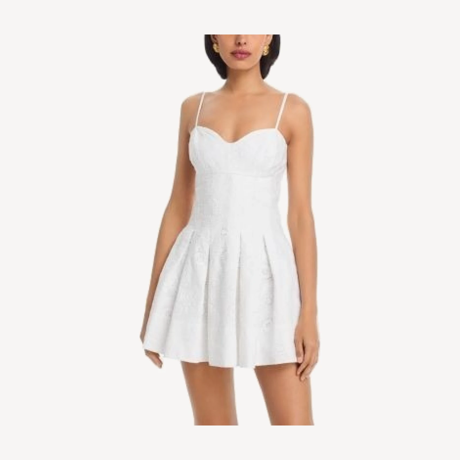 French Connection Svea Floral Eyelet Mini Flare Dress