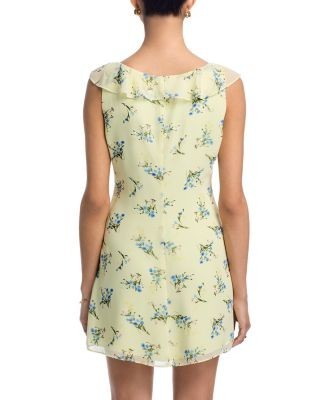 French Connection Marina Silky Chiffon Harper Fleur Mini Dress