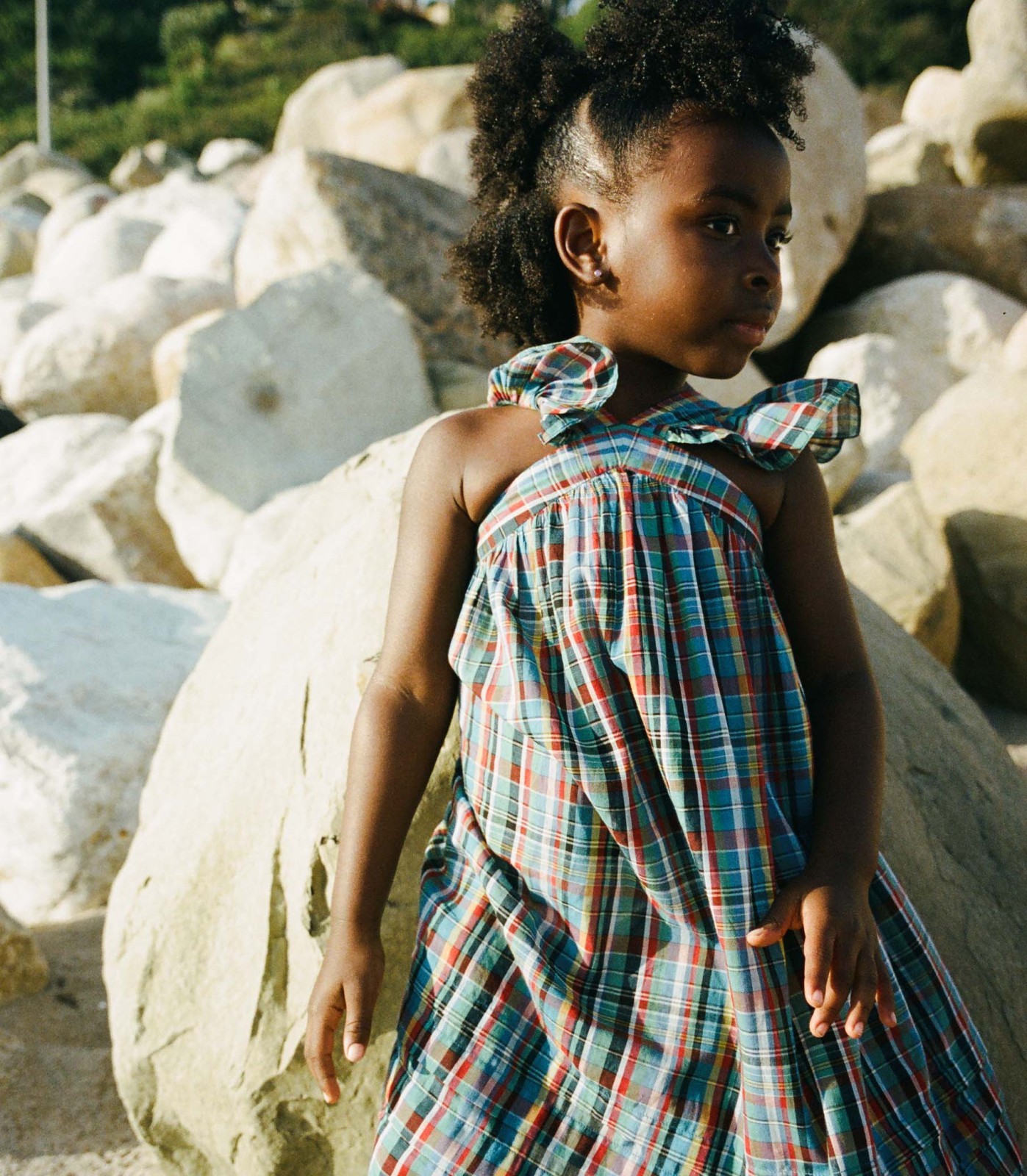 LITTLE NISHA DRESS -- ALDERBROOK PLAID