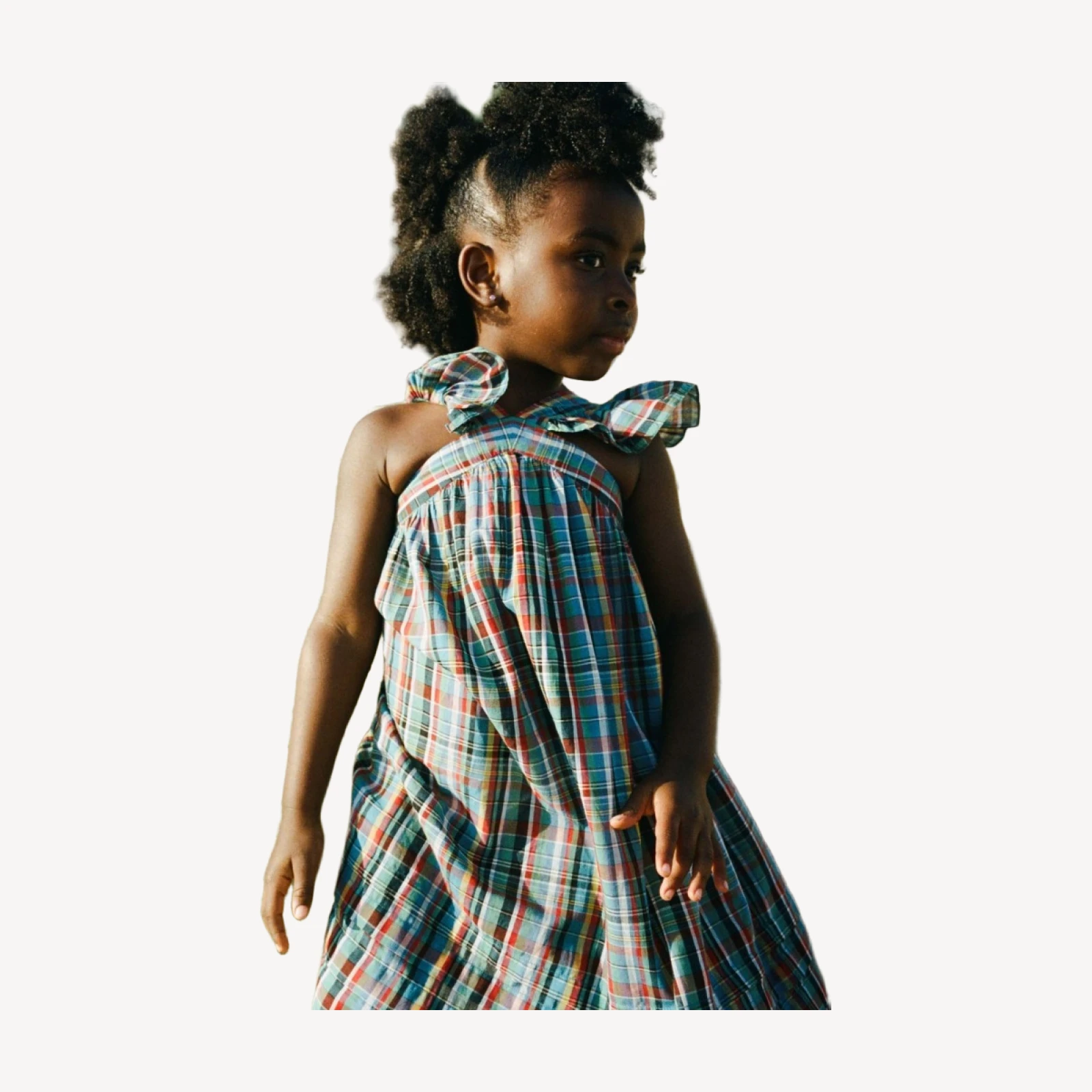 LITTLE NISHA DRESS -- ALDERBROOK PLAID