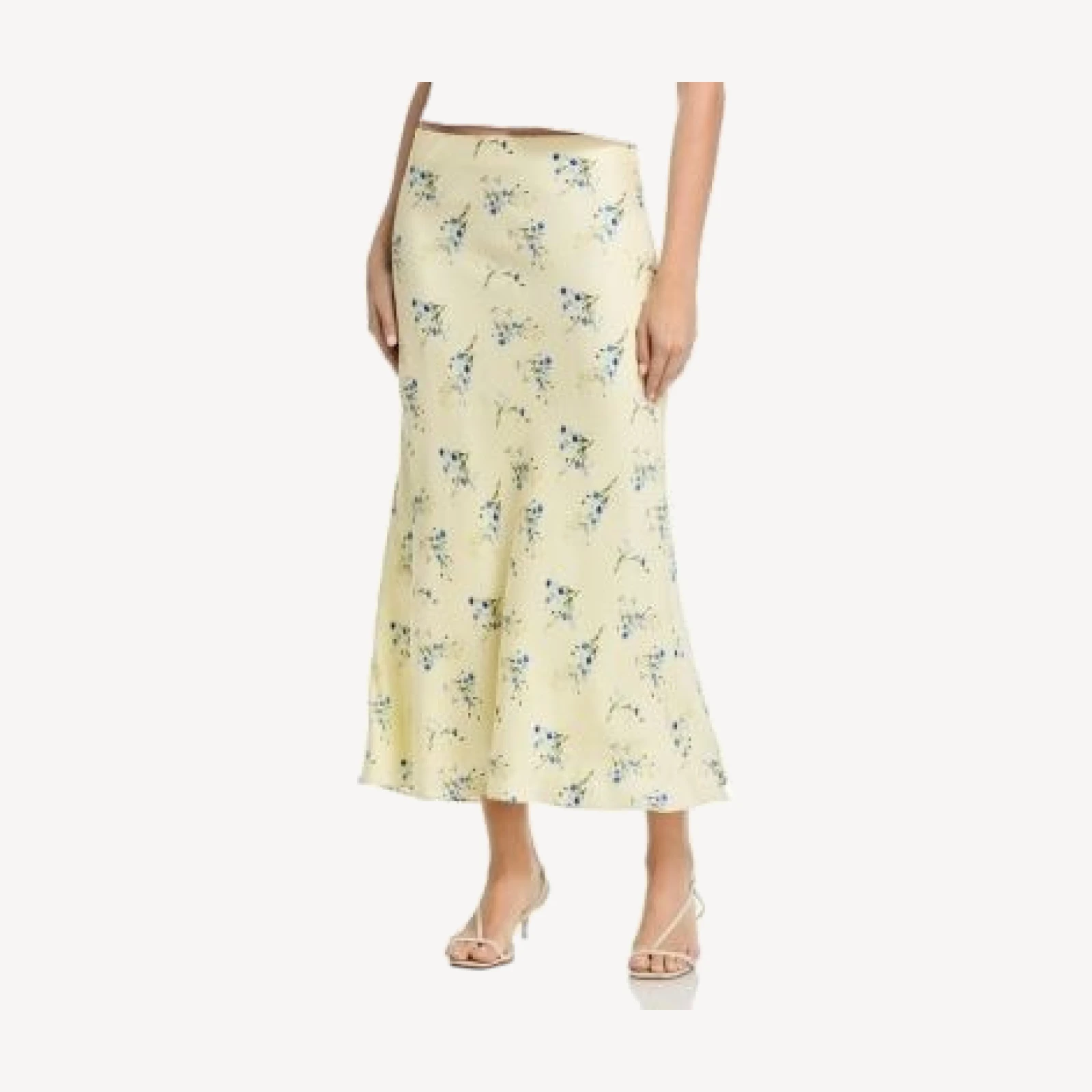 French Connection Harper Fleur Bias Midi Skirt